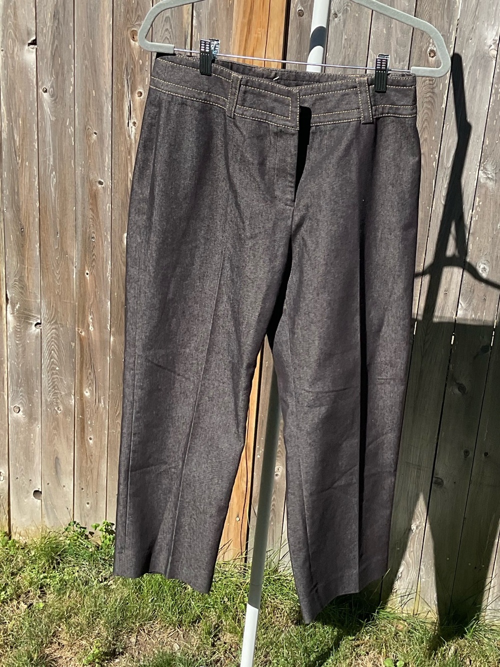 Kasper Dark Gray Cropped Jeans